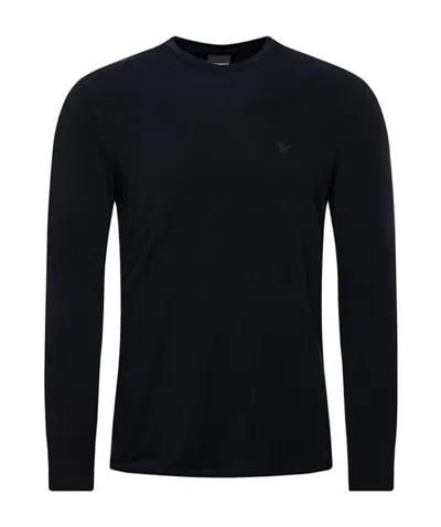 EMPORIO ARMANI PRINTED LOGO LONGSLEEVED T-SHIRT