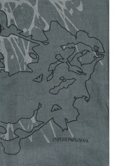 EMPORIO ARMANI PRINTED SCARF