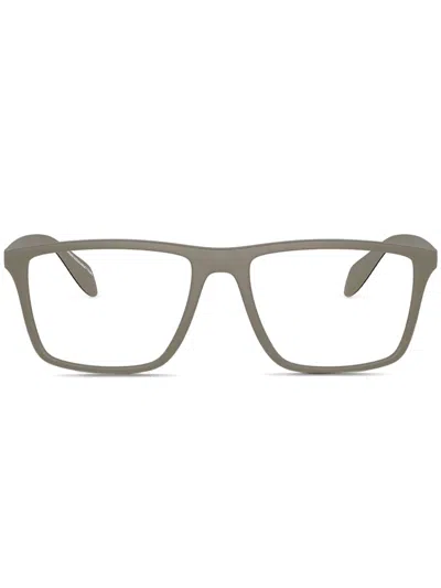 EMPORIO ARMANI RECTANGLE FRAME GLASSES