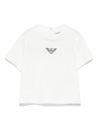 EMPORIO ARMANI RUBBERISED-LOGO T-SHIRT