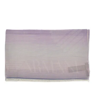 EMPORIO ARMANI SHADED COTTON-BLEND SCARF