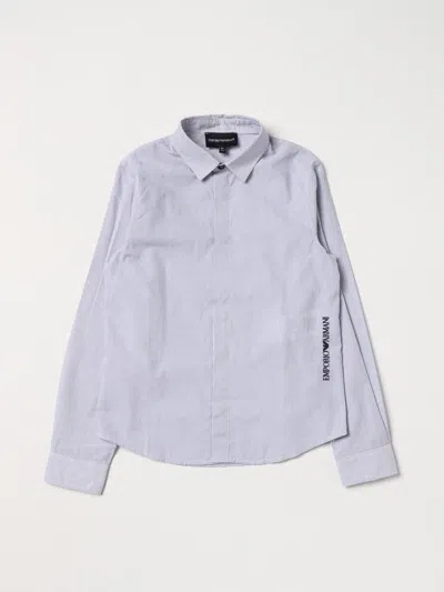 EMPORIO ARMANI SHIRT EMPORIO ARMANI KIDS COLOR BLUE