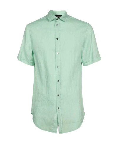EMPORIO ARMANI SHORT-SLEEVE LINEN SHIRT