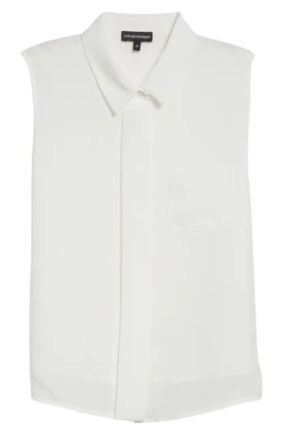 EMPORIO ARMANI EMPORIO ARMANI SLEEVELESS BUTTON-UP SHIRT