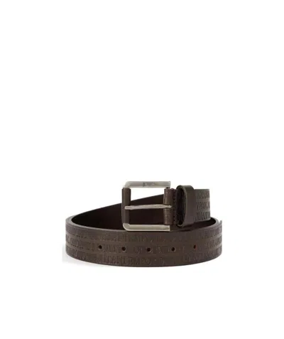 EMPORIO ARMANI SQUARE BUCKLE BELT