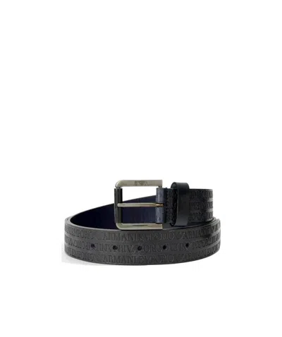 EMPORIO ARMANI SQUARE BUCKLE BELT