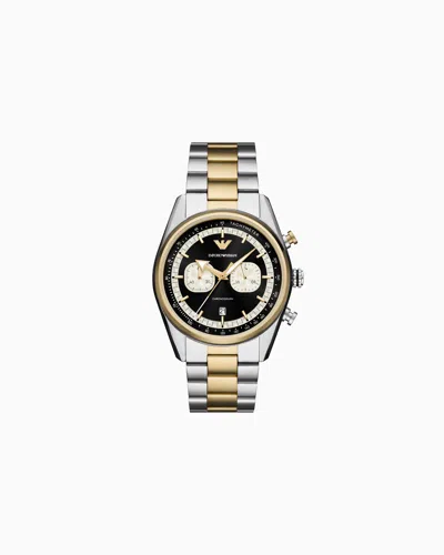EMPORIO ARMANI CHRONOGRAPH TWO-TONE STAINLESS STEEL WATCH
