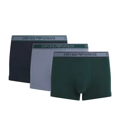 EMPORIO ARMANI STRETCH-COTTON CORE LOGO TRUNKS