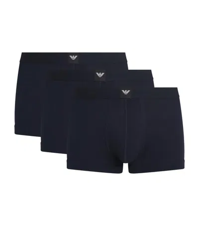 EMPORIO ARMANI STRETCH-COTTON ESSENTIALS LOGO TRUNKS
