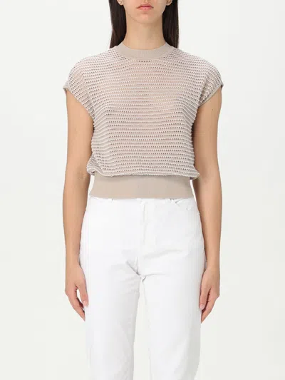 EMPORIO ARMANI SWEATER EMPORIO ARMANI WOMAN COLOR BEIGE