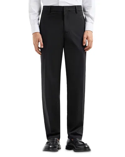 EMPORIO ARMANI TECHNICAL NYLON STRETCH REGULAR FIT PANTS