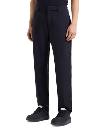 EMPORIO ARMANI TECHNICAL NYLON STRETCH REGULAR FIT PANTS