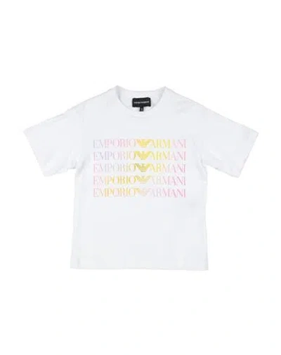 EMPORIO ARMANI EMPORIO ARMANI TODDLER GIRL T-SHIRT WHITE SIZE 6 COTTON