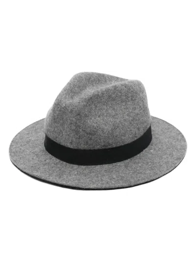 EMPORIO ARMANI WIDE-BRIM WOOL HAT