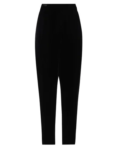EMPORIO ARMANI EMPORIO ARMANI WOMAN PANTS BLACK SIZE 10 VISCOSE, CUPRO