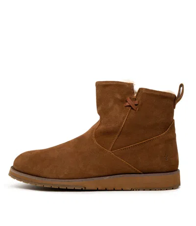 EMU AUSTRALIA EMU AUSTRALIA BEACH MINI BLACK WOMENS SHOES COMFORT BOOTS ANKLE