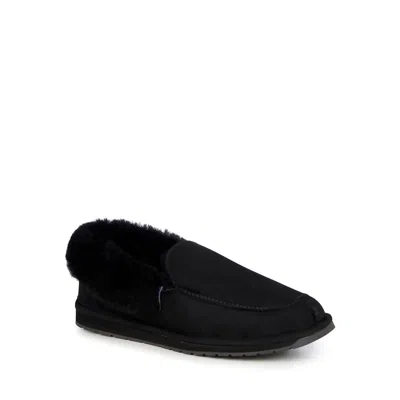 EMU AUSTRALIA MEN'S PLATINUM MURRAY FOLD DOWN SLIPPER IN BLACK