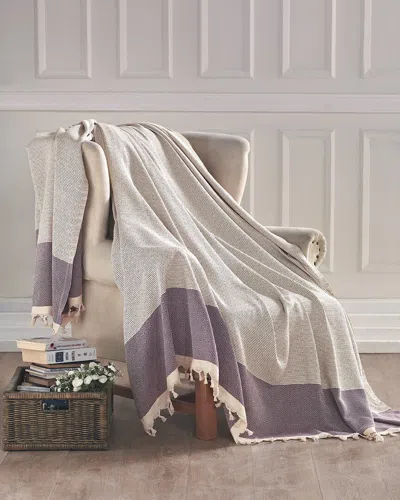 ENCHANTE HOME DEPERA HOME DIAMENTE TURKISH COTTON THROW BLANKET