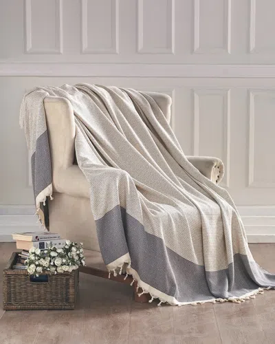 ENCHANTE HOME DEPERA HOME DIAMENTE TURKISH COTTON THROW BLANKET