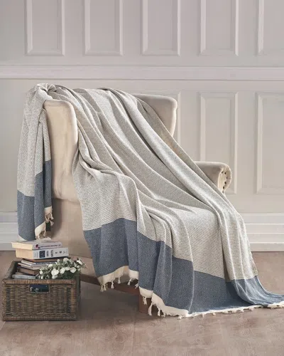 ENCHANTE HOME DEPERA HOME DIAMENTE TURKISH COTTON THROW BLANKET