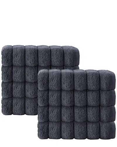 ENCHANTE HOME DEPERA HOME SET OF 8 VAGUE HAND TOWELS