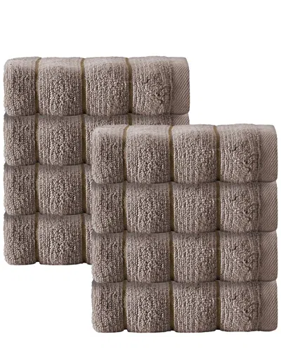 ENCHANTE HOME DEPERA HOME SET OF 8 VAGUE WASH TOWELS