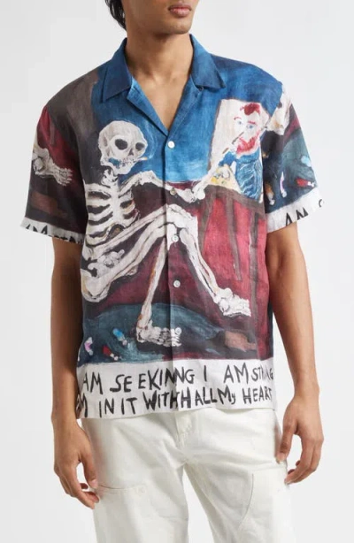 ENDLESS JOY ENDLESS JOY VINCENT FRENCH LINEN BUTTON-UP SHIRT