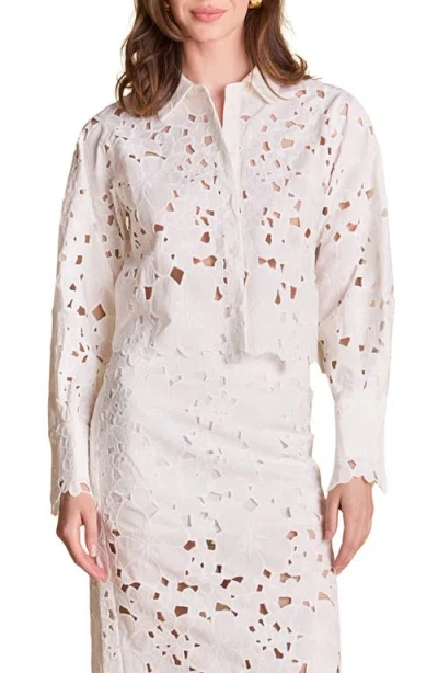 ENDLESS ROSE ENDLESS ROSE CUTOUT BUTTON-UP SHIRT
