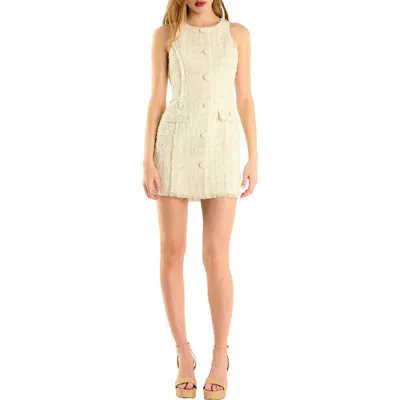 ENDLESS ROSE ENDLESS ROSE FRINGE TWEED MINIDRESS