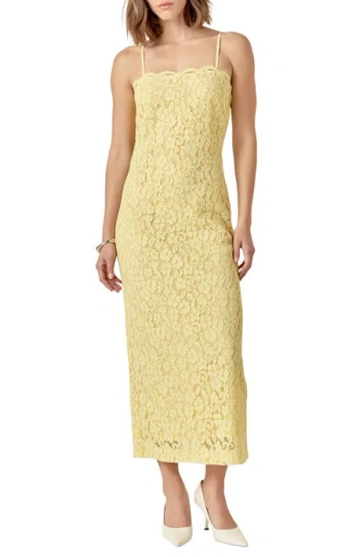 ENDLESS ROSE ENDLESS ROSE LACY COLUMN DRESS