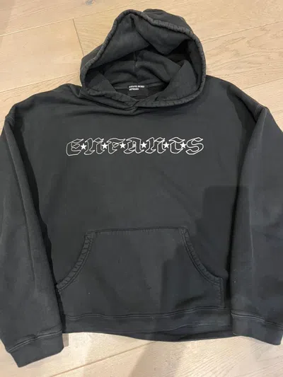 ENFANTS RICHES DEPRIMES ERD BLACK OLD ENGLISH AMERICAN STAR LOGO HOODIE