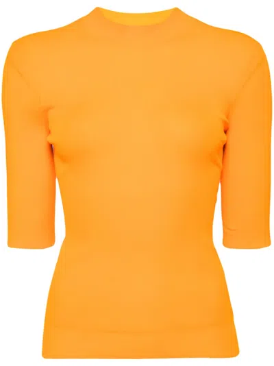 ENFÖLD MOCK-NECK RIBBED TOP