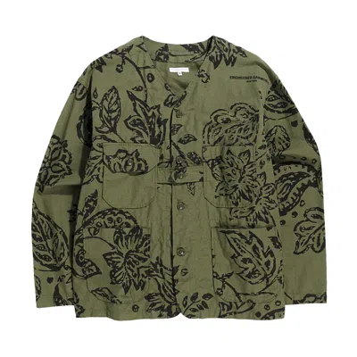 ENGINEERED GARMENTS ENGINEERED GARMENTS CARDIGAN JACKET 'OLIVE FLORAL PRINT'