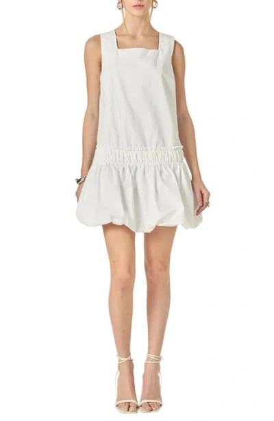 ENGLISH FACTORY ENGLISH FACTORY BUBBLE SKIRT SLEEVELESS MINIDRESS