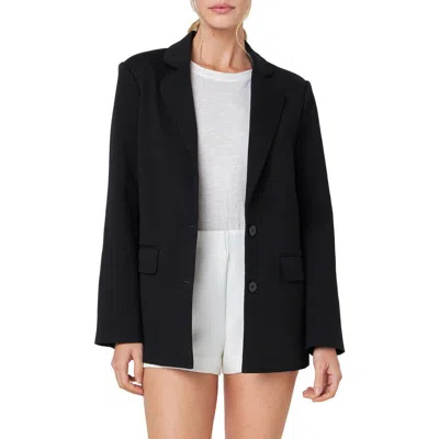 ENGLISH FACTORY ENGLISH FACTORY CURVED LAPEL STRETCH COTTON BLAZER