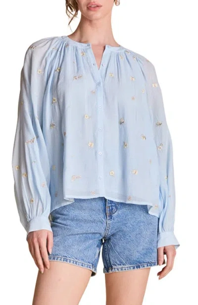 ENGLISH FACTORY ENGLISH FACTORY FLOWER EMBROIDERED WOVEN SHIRT