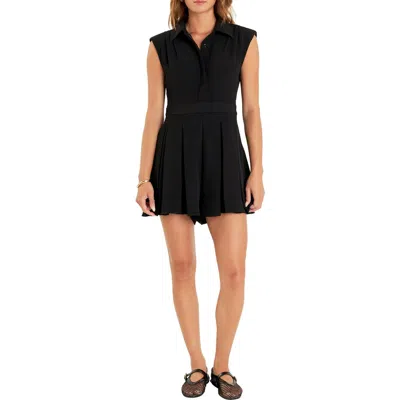 ENGLISH FACTORY ENGLISH FACTORY PLEATED ROMPER