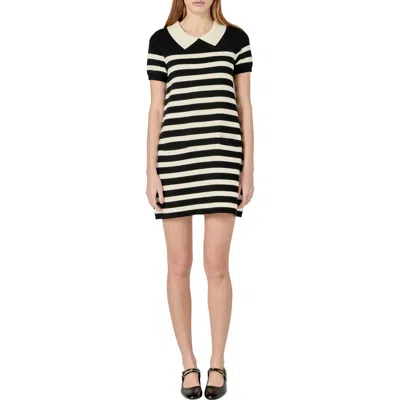 ENGLISH FACTORY ENGLISH FACTORY STRIPE MINI SWEATER DRESS