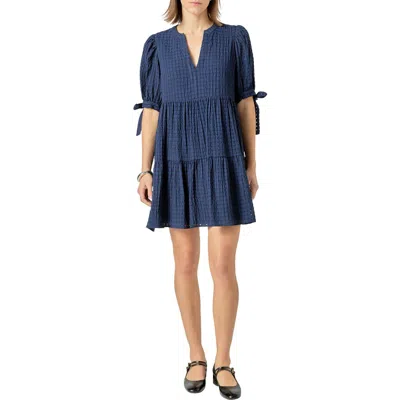 ENGLISH FACTORY ENGLISH FACTORY TEXTURE PUFF SLEEVE DRESS