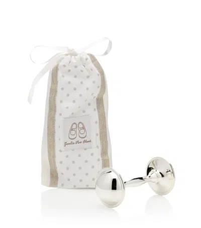 ENGLISH TROUSSEAU RATTLE IN COTTON BAG