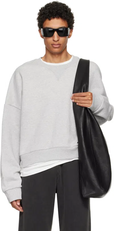 ENTIRE STUDIOS GRAY BOX CREW SWEATSHIRT
