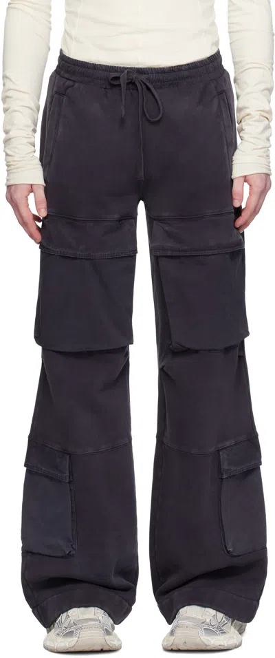 ENTIRE STUDIOS NAVY UTILITY CARGO PANTS