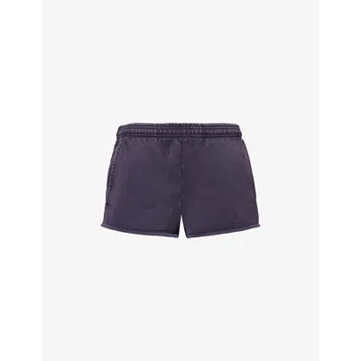 ENTIRE STUDIOS WOMENS INK MICRO DRAWSTRING COTTON-JERSEY SHORTS