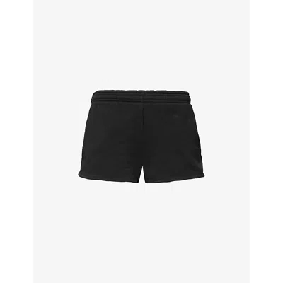 ENTIRE STUDIOS WOMENS SOOT MICRO DRAWSTRING COTTON-JERSEY SHORTS