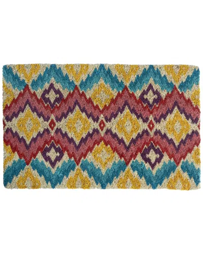 ENTRYWAYS ENTRYWAYS WILLIAMSBURG FLAME STITCH HANDWOVEN COCONUT FIBER DOORMAT