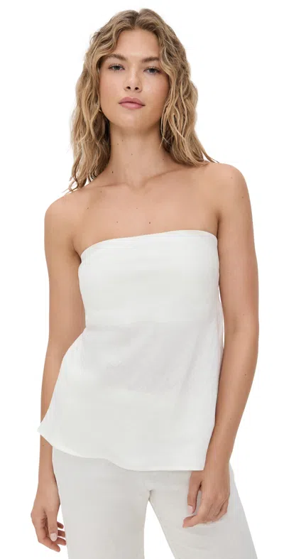ENZA COSTA LINEN STRAPLESS TUNIC UNDYED
