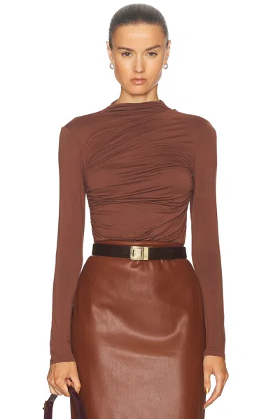 ENZA COSTA VISCOSE JERSEY TWIST TOP