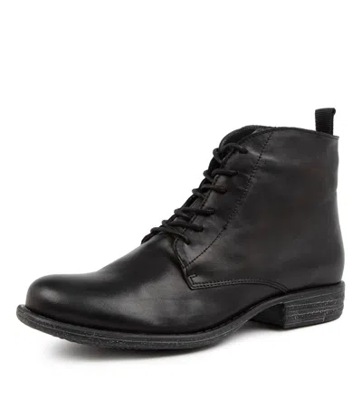 EOS EOS WINTER DK GREY LEATHER WOMENS SHOES CASUAL BOOTS ANKLE