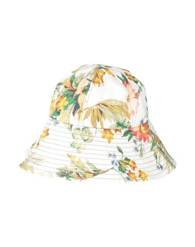 ERDEM ERDEM WOMAN HAT IVORY SIZE XS/S COTTON