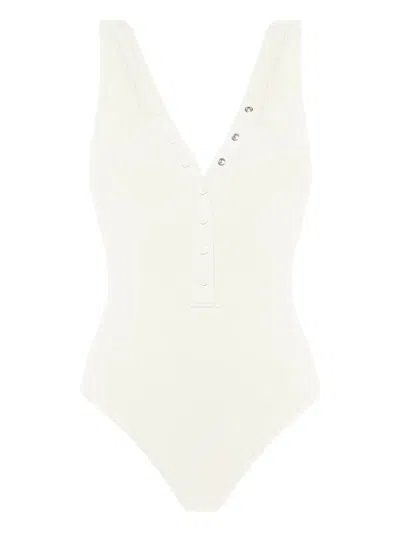 ERES ICÔNE V-NECK PRESS-STUD SWIMSUIT